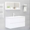 vidaXL Bathroom Mirror White 90x10.5x37 cm Engineered Wood