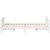 vidaXL Bed Frame without Mattress White 140x200 cm Solid Wood Pine