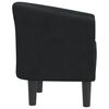vidaXL Tub Chair Black Velvet