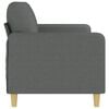 vidaXL 3-Seater Sofa Dark Grey Fabric 180 cm