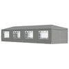 vidaXL Party Tent 1200 x 300 x 255 cm Light Grey PE and Steel