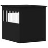 vidaXL Dog Crate Furniture Black 64.5x80x71 cm Engineered Wood