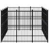 vidaXL Outdoor Dog Kennel Steel 13.82 m&sup2;