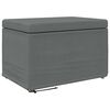 vidaXL Stool Dark Grey 61 x 41 x 40 cm Fabric and Engineered Wood