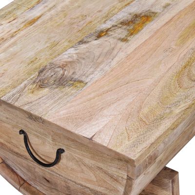 vidaXL Coffee Table Solid Mango Wood 88x50x40 cm