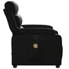 vidaXL Massage Recliner Chair Black Faux Leather