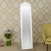 vidaXL Free-Standing Mirror Baroque Style 160x40 cm White