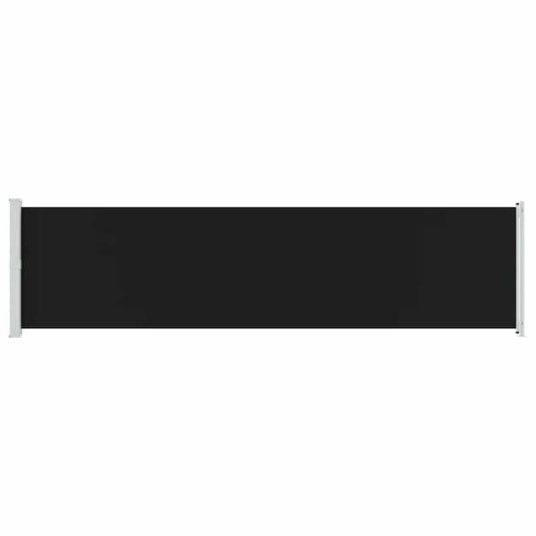 vidaXL Patio Retractable Side Awning 600x160 cm Black