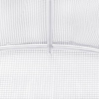 vidaXL Greenhouse with Steel Frame White 36 m² 6x6x2.85 m