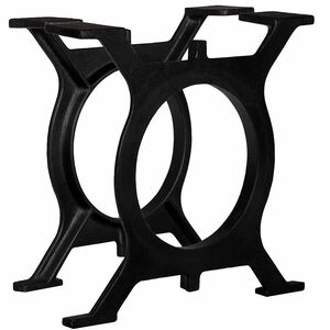 vidaXL Coffee Table Leg | Set of 2 | Black | Cast Iron | Medium