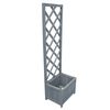 vidaXL Trellis Planter | Grey | Solid firwood | Medium | Durable