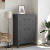 vidaXL Industrial Storage Chest Anthracite 75x40x115 cm Metal