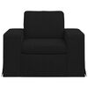 vidaXL Sofa Black 103 x 80 x 82 cm Fabric