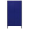 vidaXL Wardrobe Navy Blue 90x50x180 cm Steel