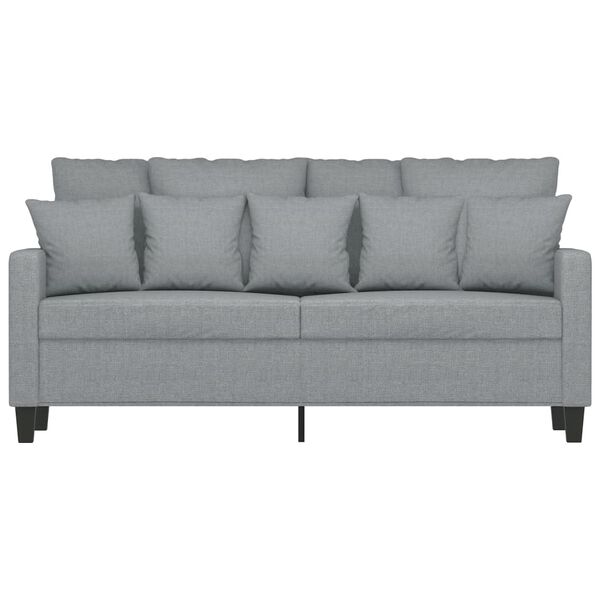 vidaXL 2-Seater Sofa Light Grey 140 cm Fabric