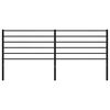 vidaXL Metal Replace Headboard Black 180 cm