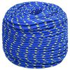 vidaXL Boat Rope Blue 10 mm 100 m Polypropylene