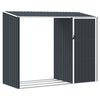 vidaXL Garden Shed | Anthracite | Galvanised Steel | Medium | Garden Shed