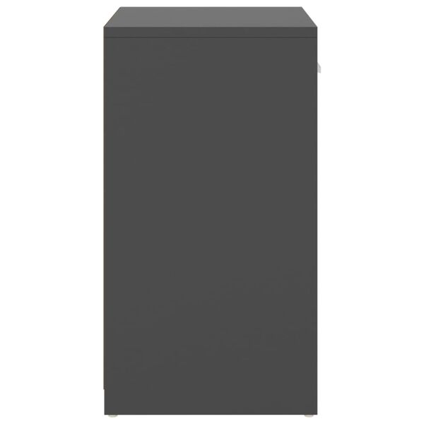 vidaXL Shoe Bench Grey 94.5x31x57 cm Engineered Wood