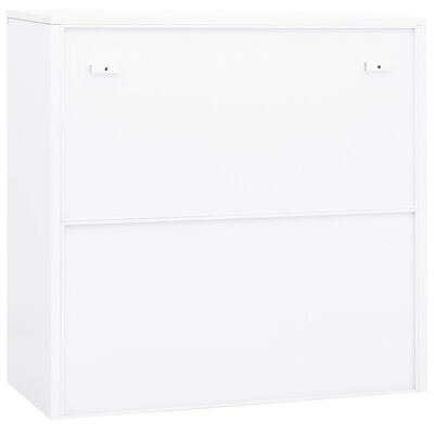 vidaXL Office Cabinet White 90x40x90 cm Steel