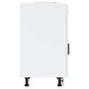 vidaXL Kitchen Base Cabinet Porto High Gloss White Engineered Wood
