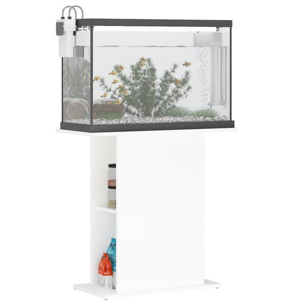 vidaXL Aquarium Stand White 75x36x72.5 cm Engineered Wood