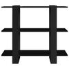 vidaXL Book Cabinet/Room Divider Black 100x30x87 cm