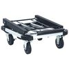 vidaXL Foldable Transport Trolley 150 kg Aluminium Sliver
