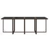 vidaXL 9 Piece Garden Dining Set with Cushions Poly Rattan Brown