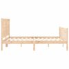 vidaXL Bed Frame without Mattress King Size Solid Wood Pine