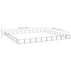 vidaXL Dog Kennel Black 100 m&sup2; Steel
