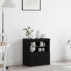vidaXL Sideboard Black 60 x 37 x 67 cm Engineered wood