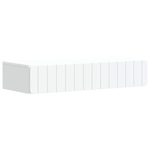 vidaXL Wall-Mounted Side Table Wall-mounted White 87.5 x 34.5 x 17 cm
