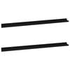vidaXL Wall Shelves 2 pcs Black 115x9x3 cm