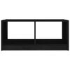 vidaXL Coffee Table Black 75x50x33.5 cm Solid Pinewood