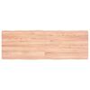 vidaXL Table Top Light Brown 120x40x(2-4)cm Treated Solid Wood Live Edge