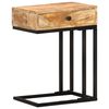 vidaXL U-Shaped Side Table 45x30x61 cm Solid Mango Wood