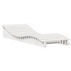 vidaXL Sun Lounger White 205x70x31.5 cm Solid Wood Pine