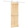 vidaXL Sliding Door 70 x 210 cm Solid Pine Wood (Untreated)
