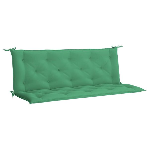 vidaXL Garden Bench Cushion Green 150x(50+50)x7cm Oxford Fabric