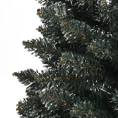 vidaXL Artificial Slim Christmas Tree with Stand Green 180 cm PVC
