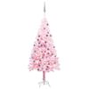 vidaXL Artificial Christmas Tree | Pink | PVC, Steel, Plastic | Medium