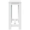 vidaXL Bar Table White 102x50x103.5 cm Engineered Wood