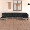 vidaXL 7 Piece Garden Lounge Set with Cushions Solid Pinewood