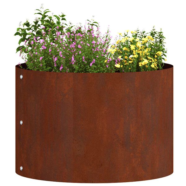 vidaXL Planter Ring Brown 30 x 30 x 20 cm Weathering Steel