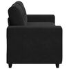 vidaXL Loveseat Sofa Black 180x77x82 cm Velvet