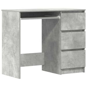 vidaXL Desk | Concrete Grey | Engineered wood | Compact | Desk | Rectangular