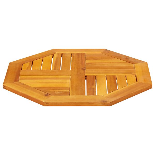 vidaXL Table Top 60x60x2 cm Octagonal Solid Wood Acacia