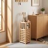 vidaXL Umbrella Stand Solid Walnut Wood 18x18x50 cm