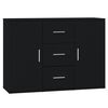vidaXL Sideboard | Black | Engineered wood | Medium | Sideboard | Rectangular